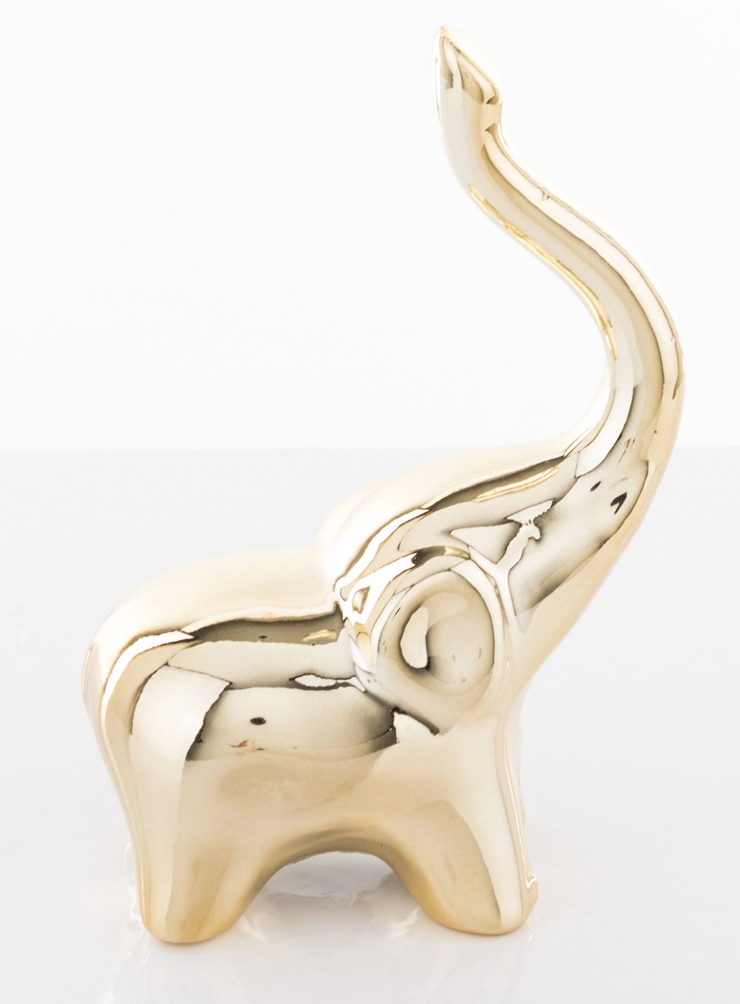 Figurină elefant auriu 10x7x4,5 cm – decor elegant
