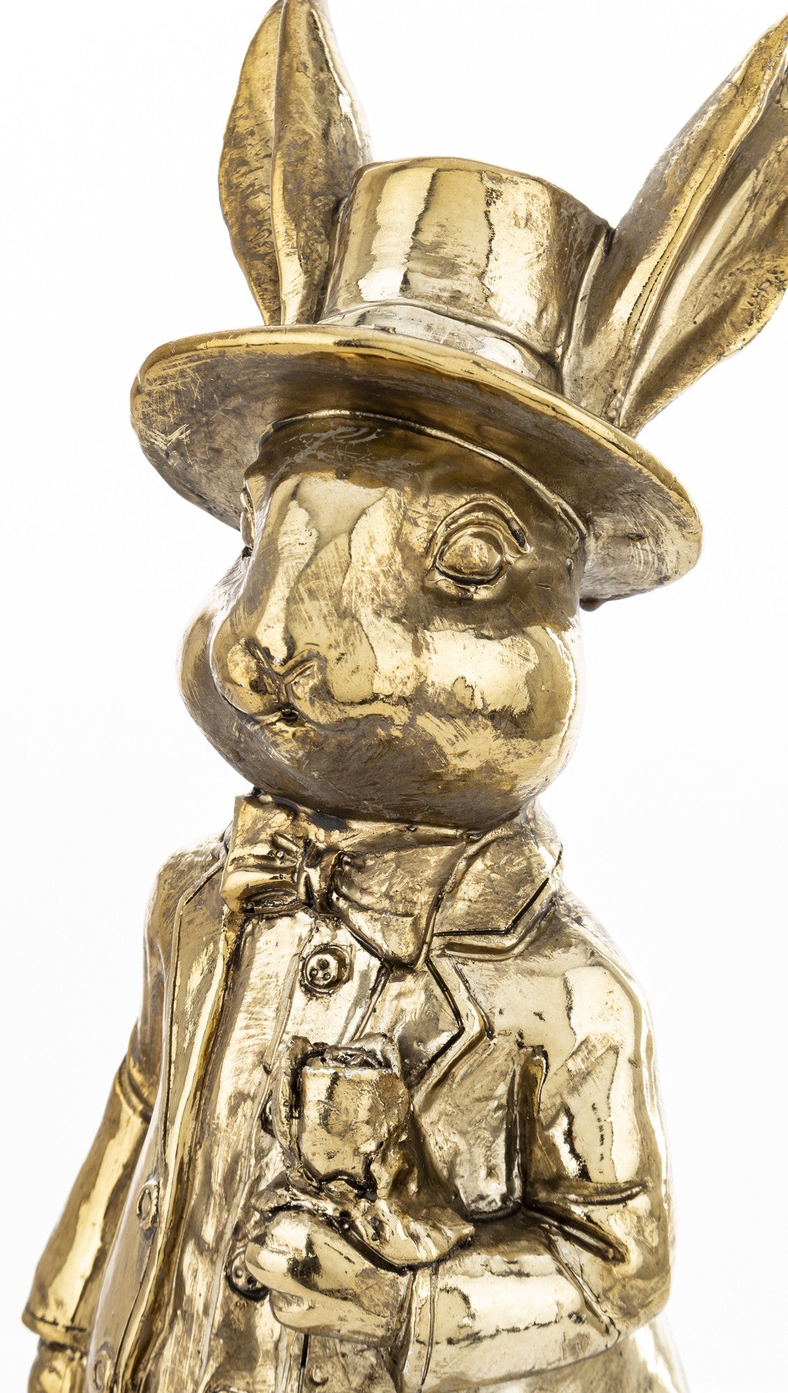 Figurina iepure antichizat mare 39x14x12 cm