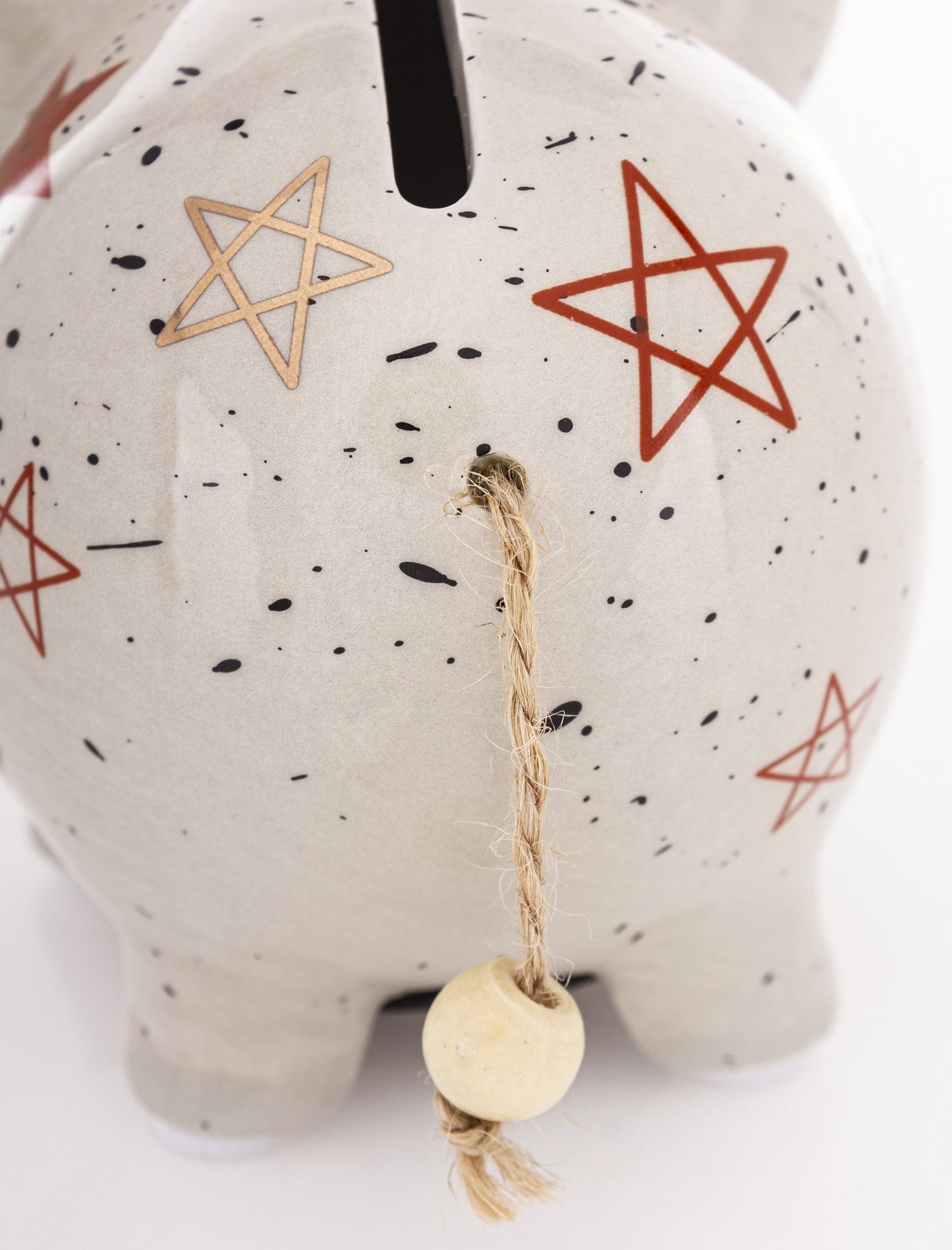 Pușculiță ceramică elefant cu coroană 10,5x8x12 cm