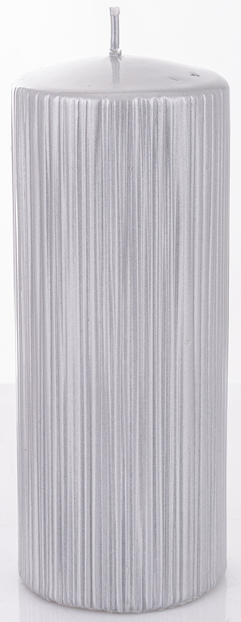 Lumânare argintie mare 19x7x7 cm