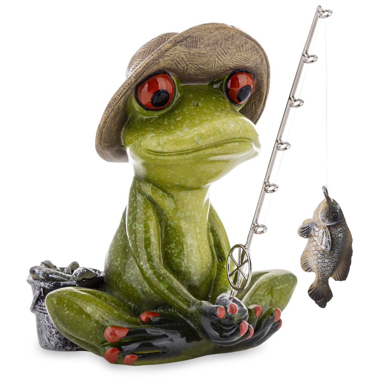 Figurină broască yoga 20x15x7 cm.