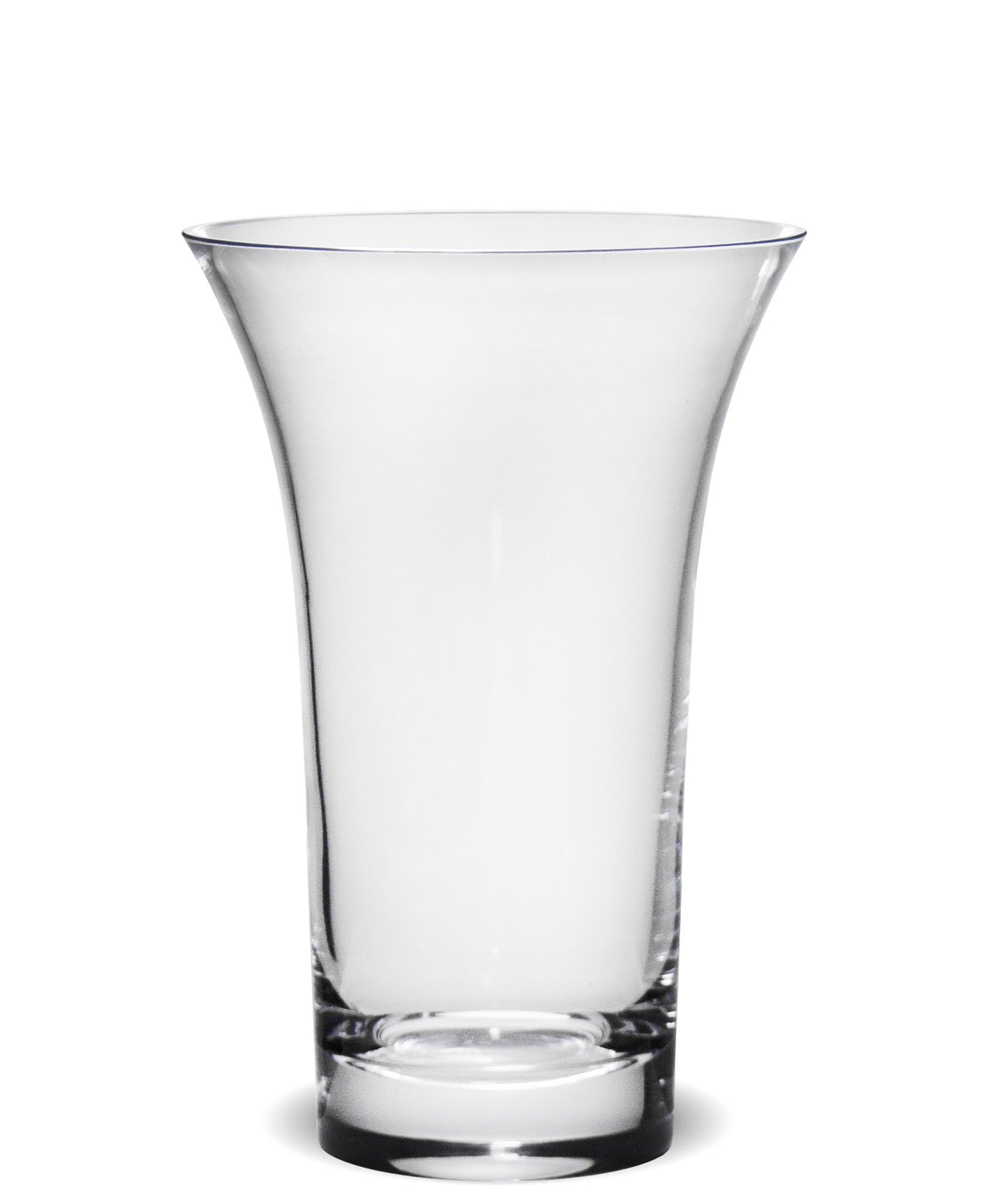 Vază de sticlă transparentă 22x14x14 cm, suport elegant pentru flori, decor modern și cadou practic