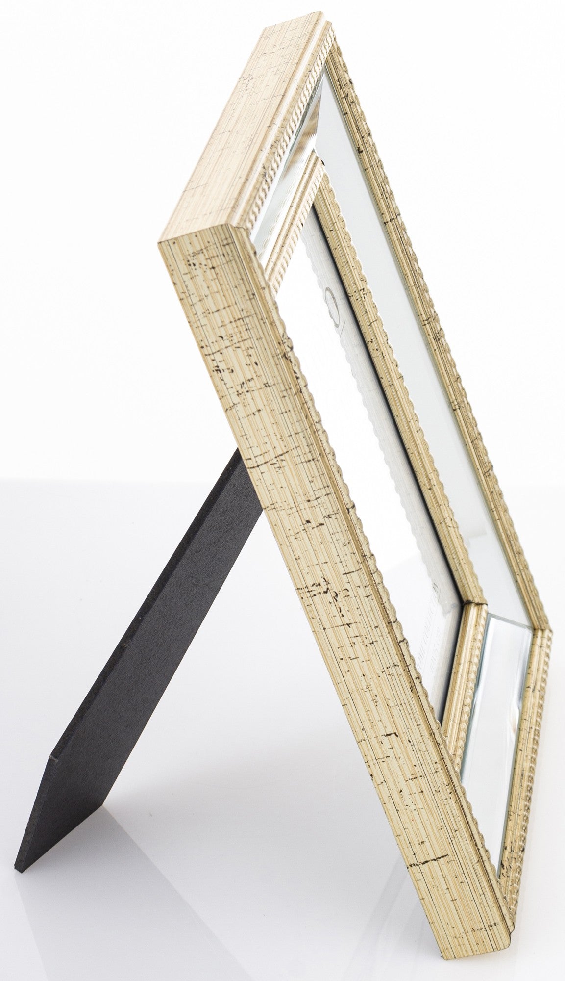 Ramă foto aurie cu oglinzi 22 cm MDF și Sticlă