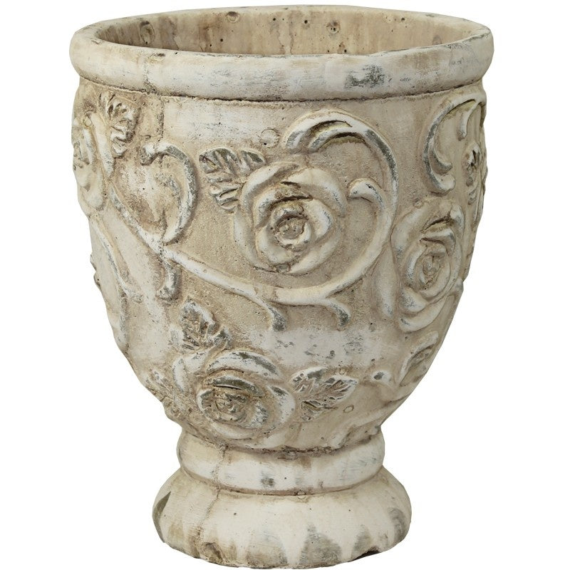 Vas ciment antichizat 19,5x14,5x14,5 cm.