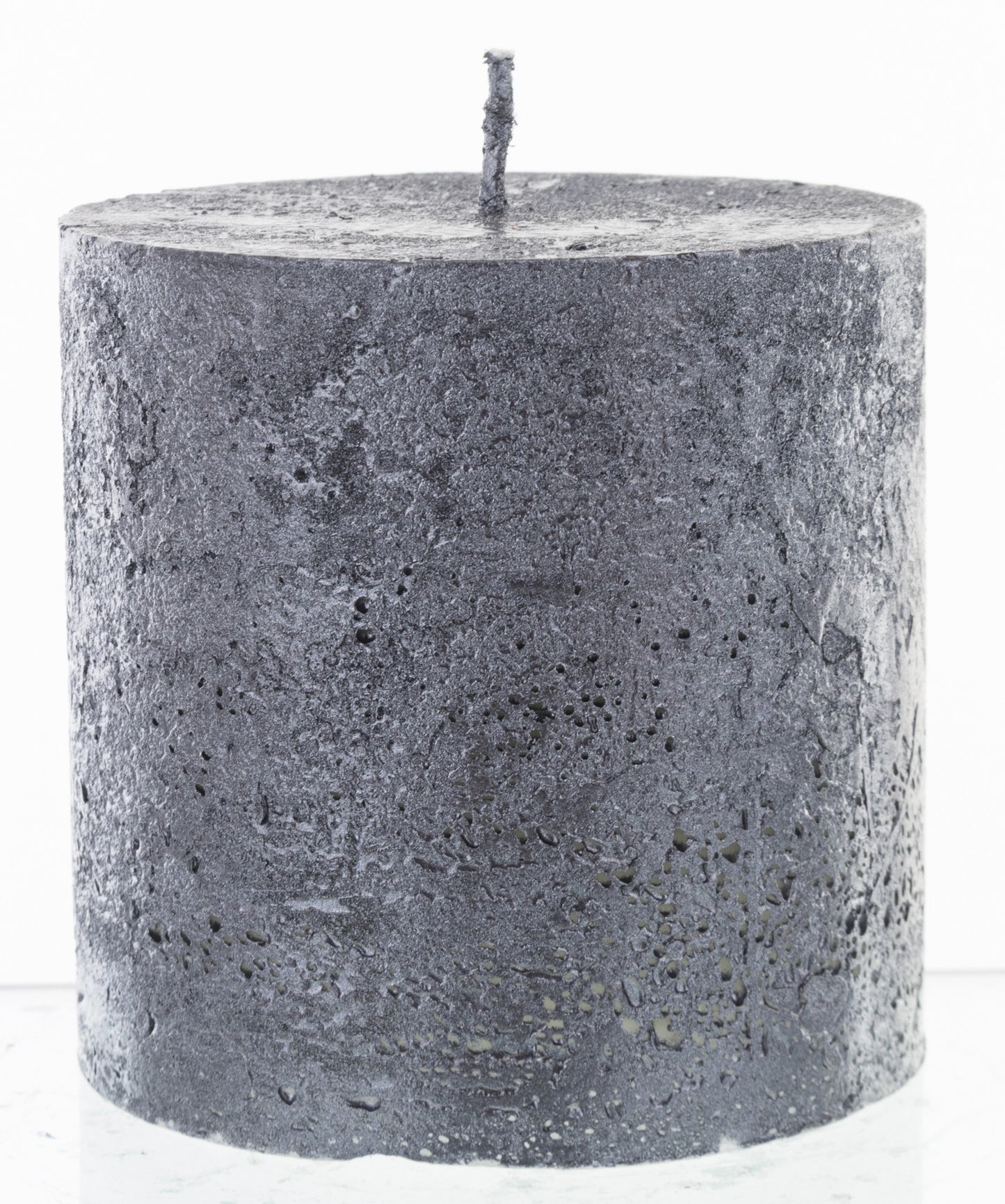 Lumânare antichizată neagră 9x9x9 cm