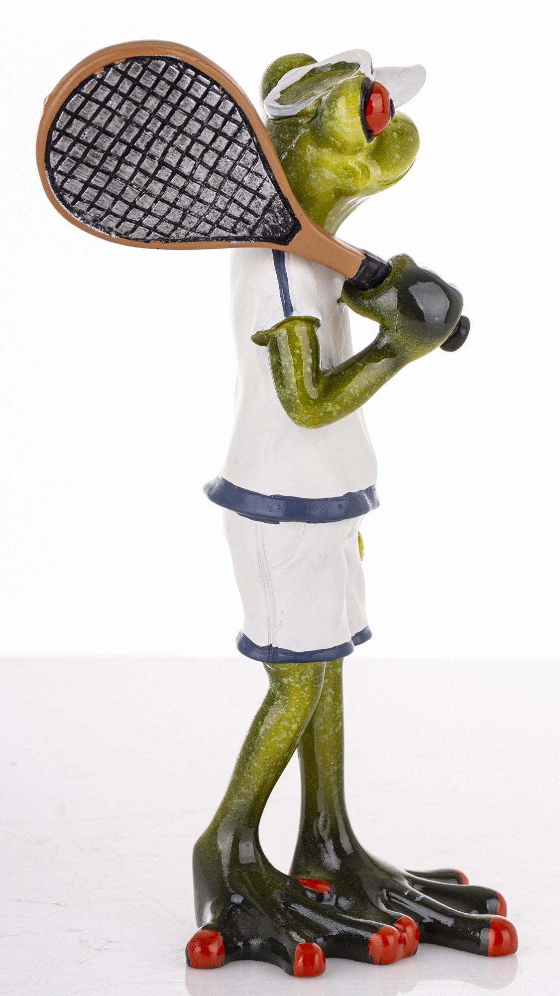 Figurină broască jucător de tenis 17x7,5x8,5 cm