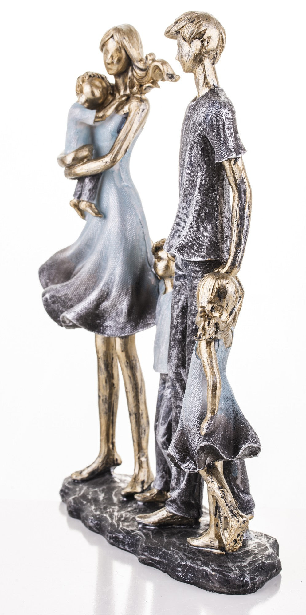 Figurină familie cu 3 copii 26,5x20x6,5 cm
