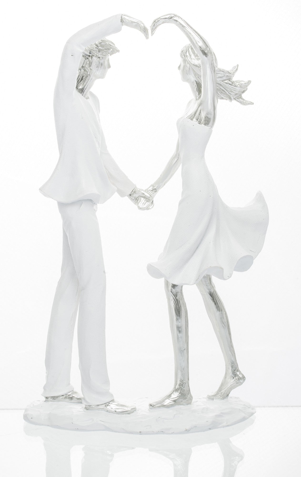 Figurină îndrăgostiți inimă 27x16x8 cm