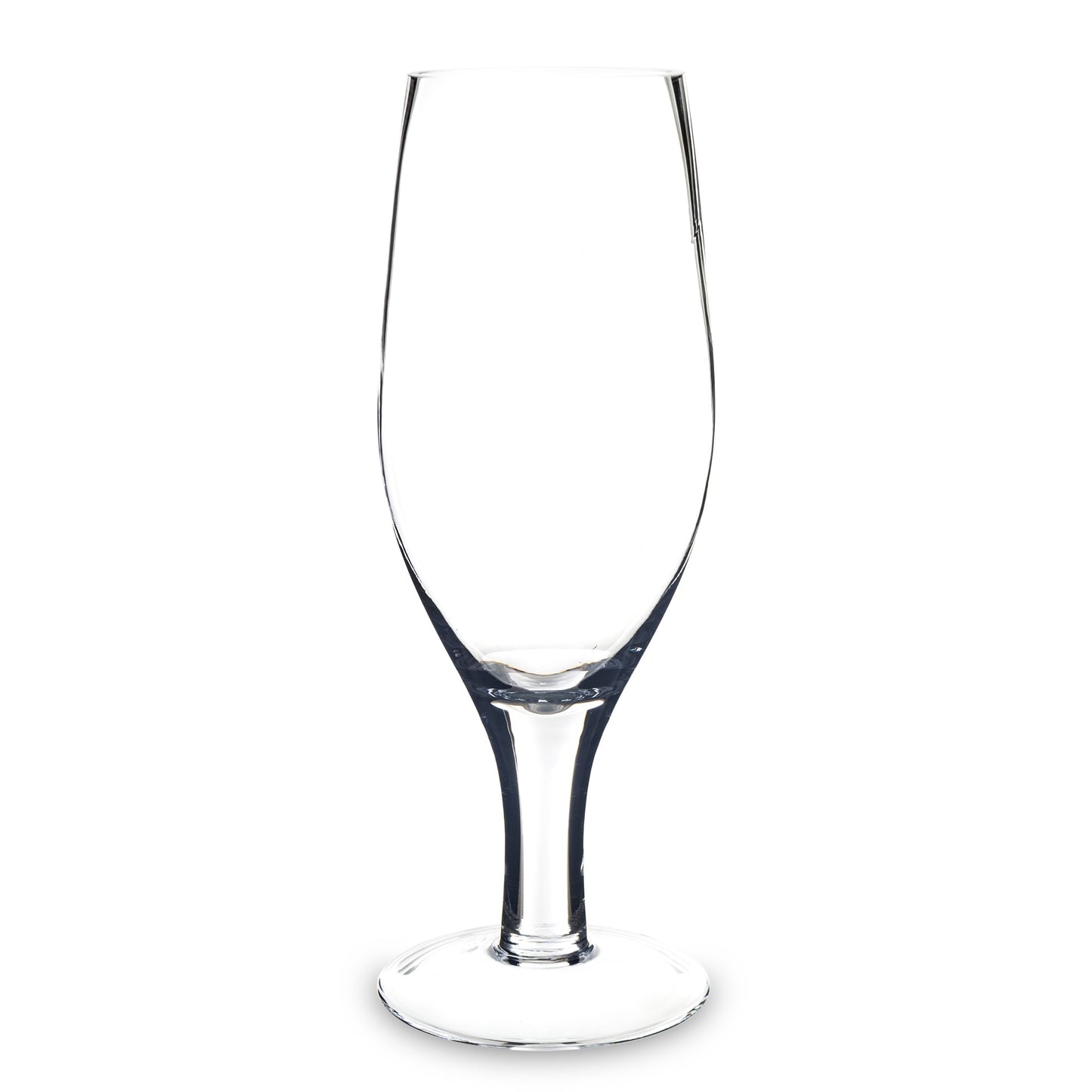 Sfeșnic din cristal masiv, dimensiuni 18x9,5x9,5 cm, perfect pentru a adăuga un strop de eleganță și strălucire decorului tău, ideal pentru ocazii speciale.