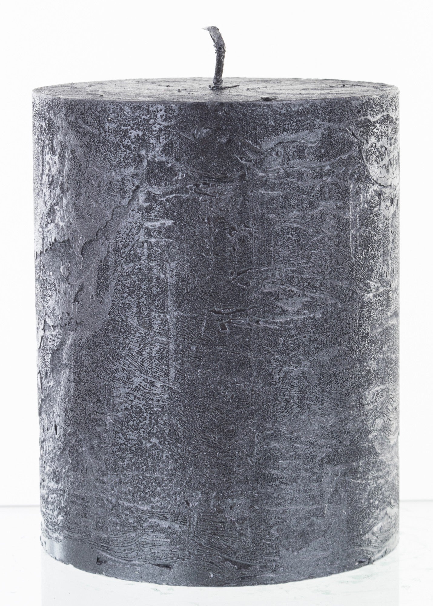 Lumânare antichizată neagră 11,5x9x9 cm