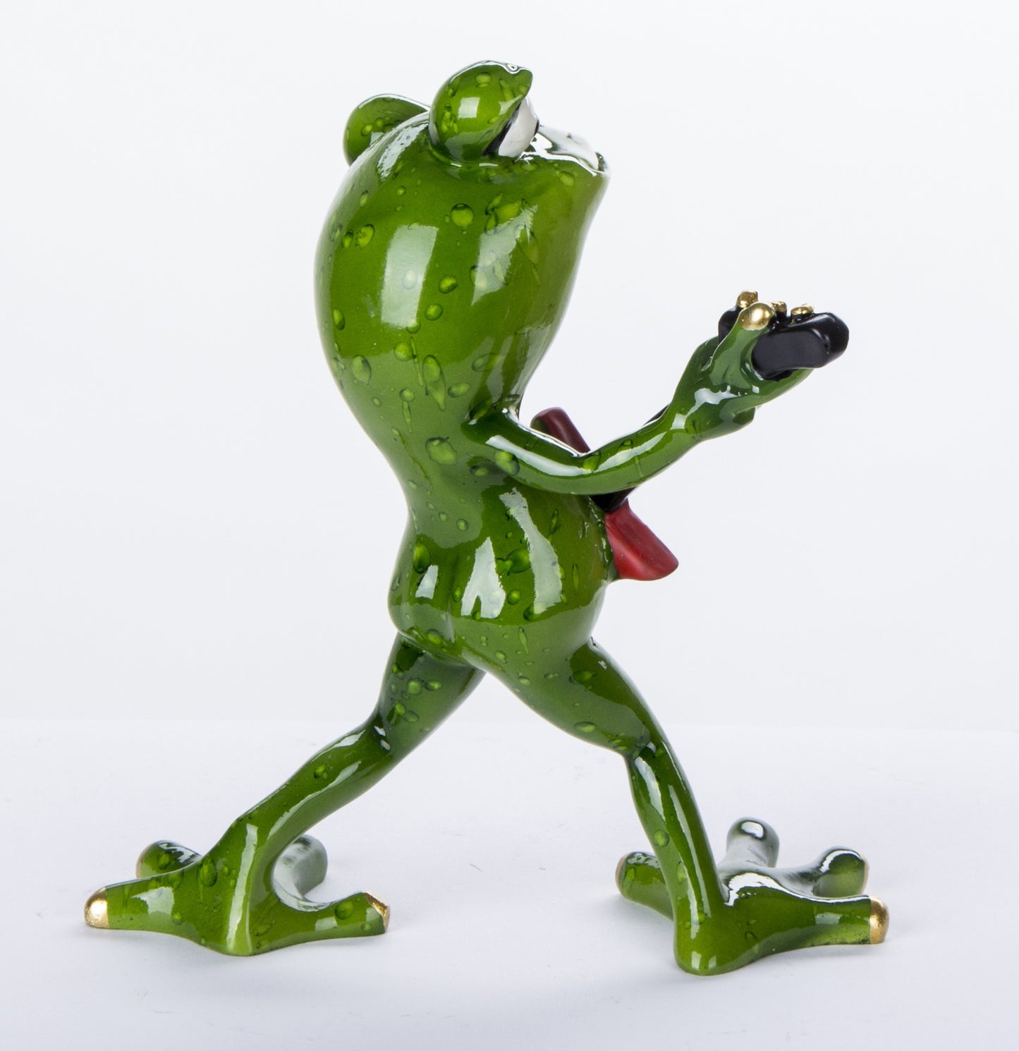 Figurină broască cu chitară electrică 15x13x8 cm