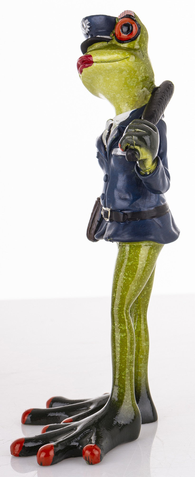 Figurină broască polițistă 16,5x8x6,5 cm