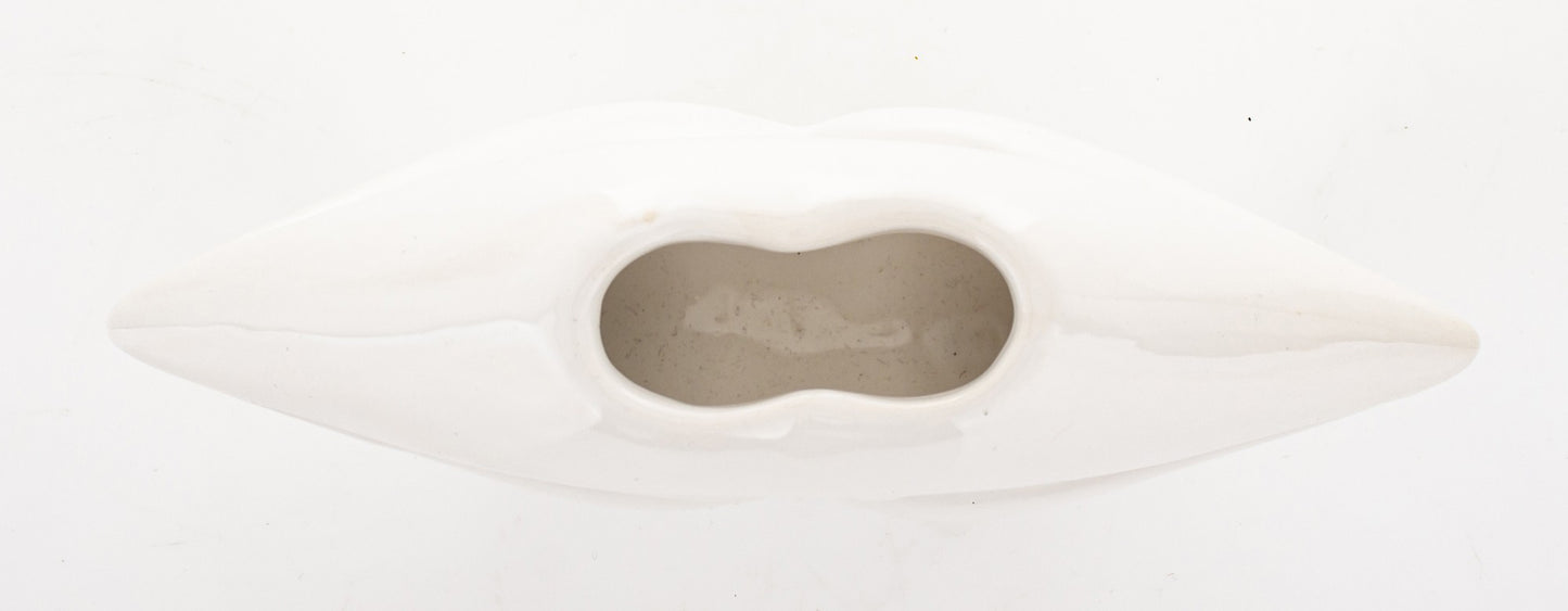 Vază buze ceramică 13x20x6,5 cm