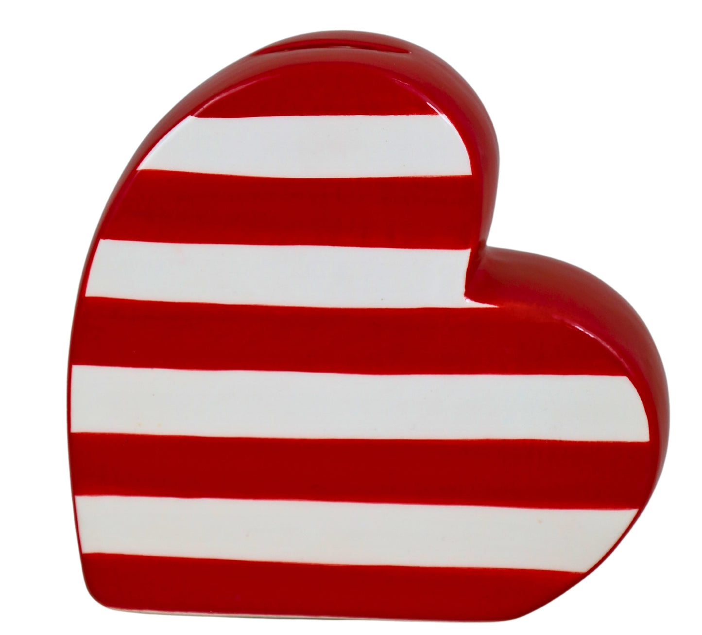 Inimă ceramică alb-roșu, ornament decorativ pentru casă, decor romantic, cadou pentru Valentine’s Day, aniversări sau iubitori de decorațiuni inedite
