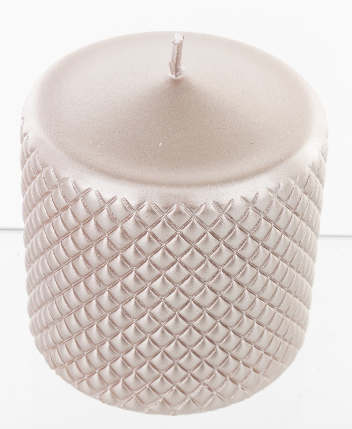 Lumânare roșu metalizat 18x7x7 cm – decor festiv