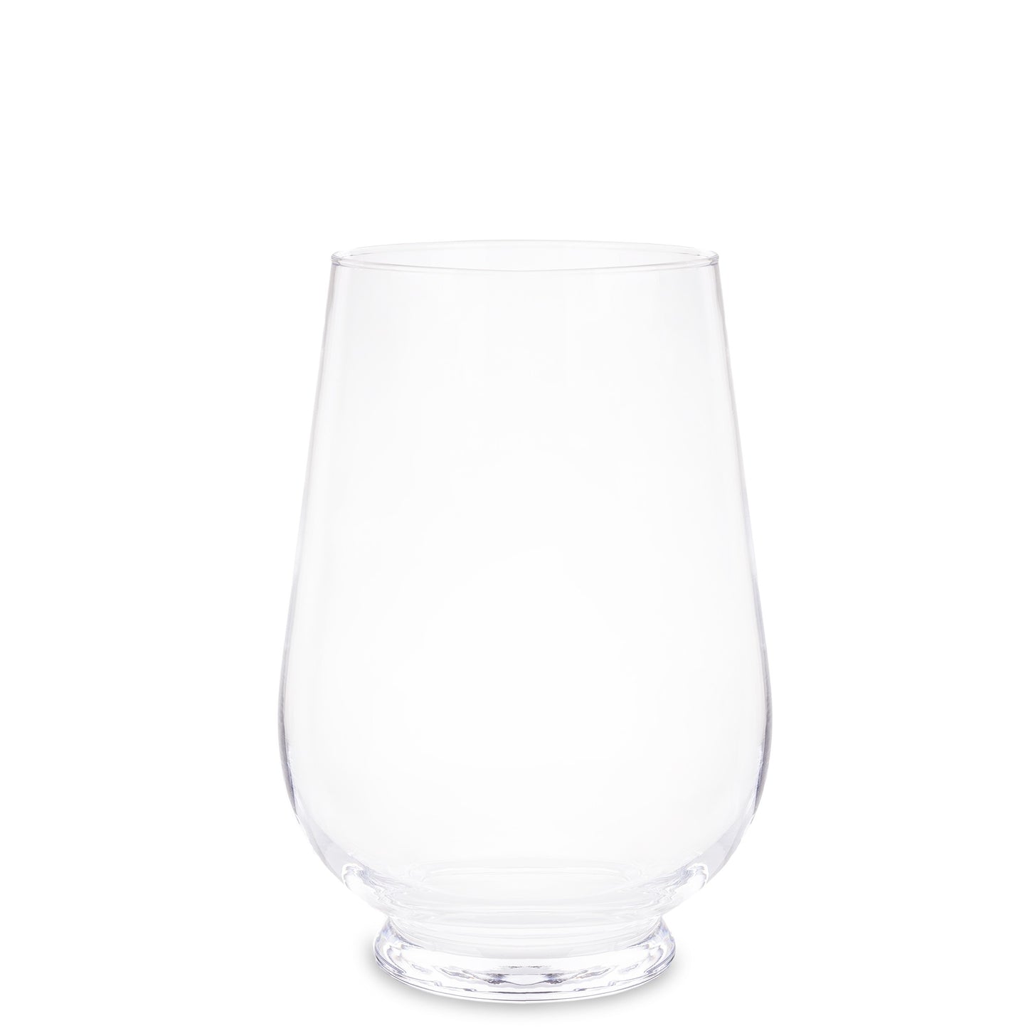 Vază de sticlă transparentă 25x17x17 cm, suport pentru flori, decor versatil pentru casă sau birou