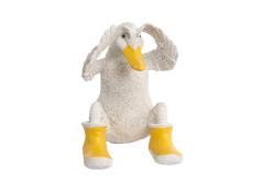Figurină decorativă gâscă cu design rustic-elegant, perfectă pentru a aduce un sentiment cald și prietenos în decorul casei. Este ideală pentru interioare farmhouse, rustic modern sau spații creative care au nevoie de personalitate. Se integrează ușor în decorul de living, bucătărie sau casă de vacanță, adăugând un aer autentic și relaxant. Este potrivită și ca obiect decorativ de colecție sau cadou inedit pentru iubitorii de animale.