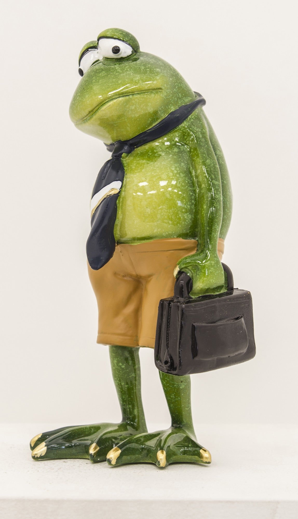 Figurină broască plictisit de lucru 17x8x7 cm – decor amuzant