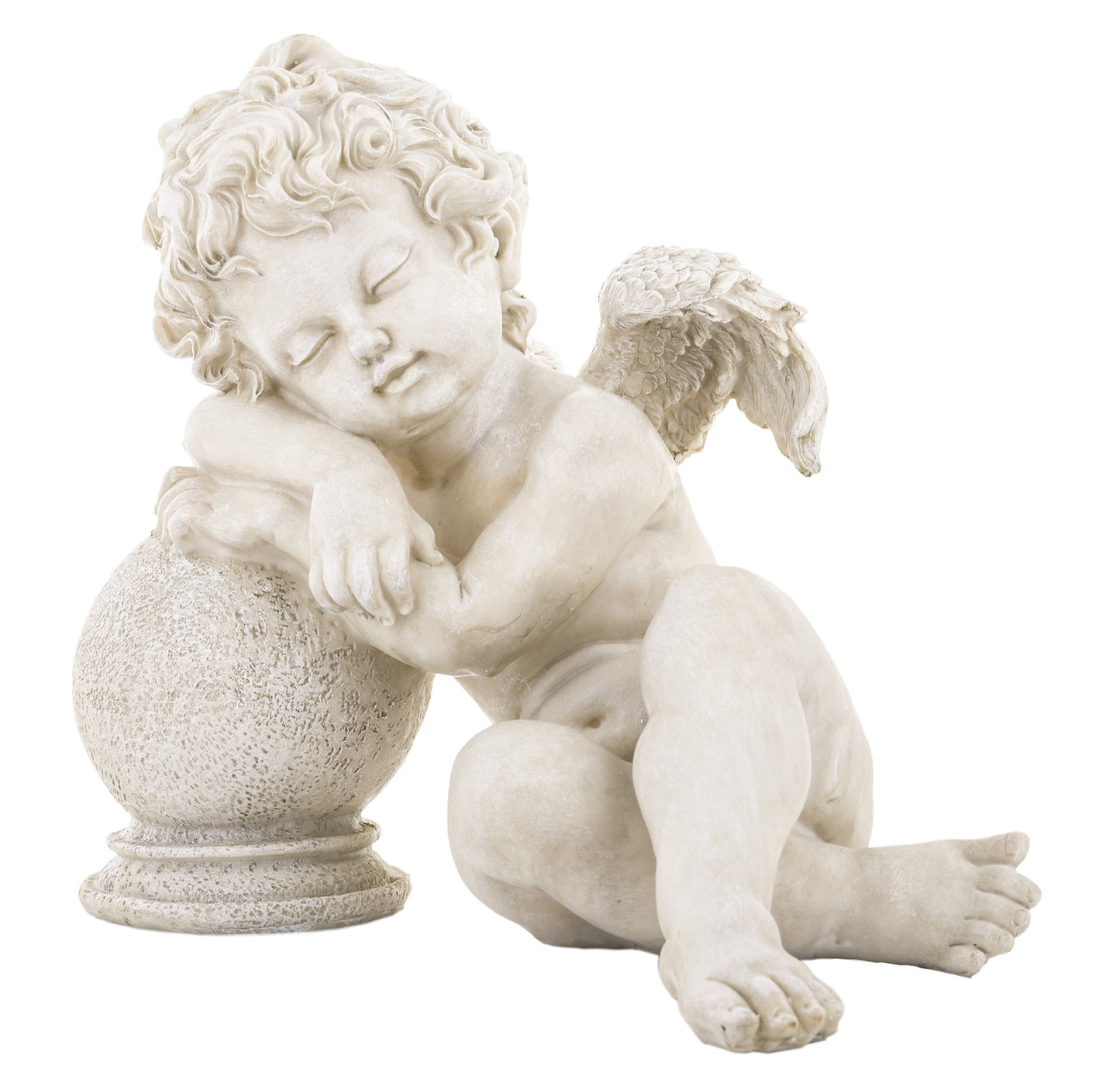Figurină înger mare rășină 29 cm, ornament decorativ elegant și simbolic pentru casă sau cadou.