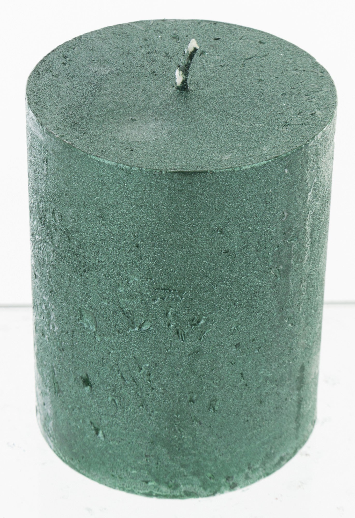 Lumânare antichizată verde