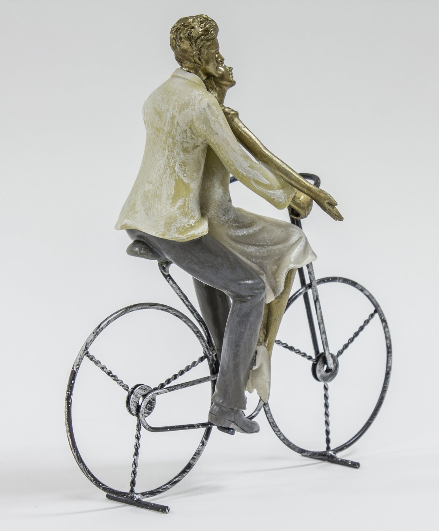Figurină cuplu pe bicicletă 26x24x7 cm