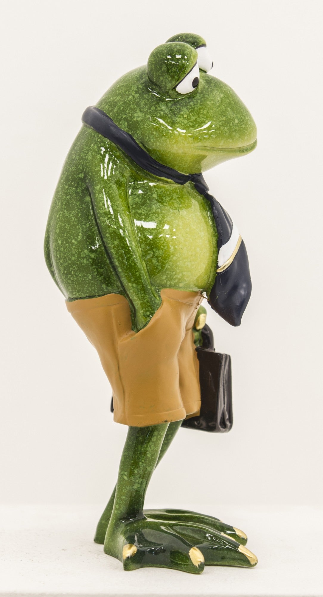 Figurină broască plictisit de lucru 17x8x7 cm – decor amuzant