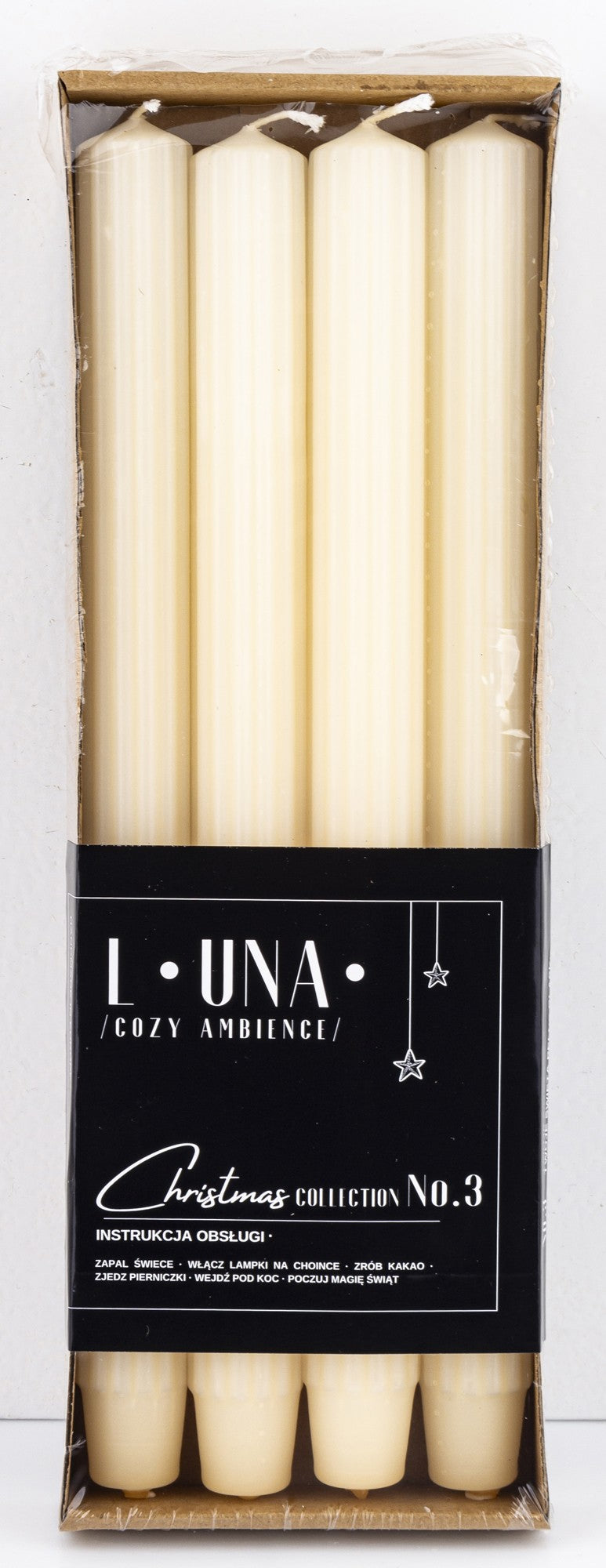 Set 4 lumânări aurii