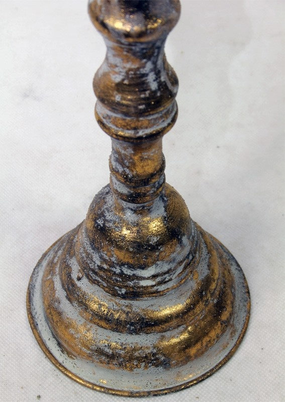 Vas metalic auriu 38,5x17x17 cm