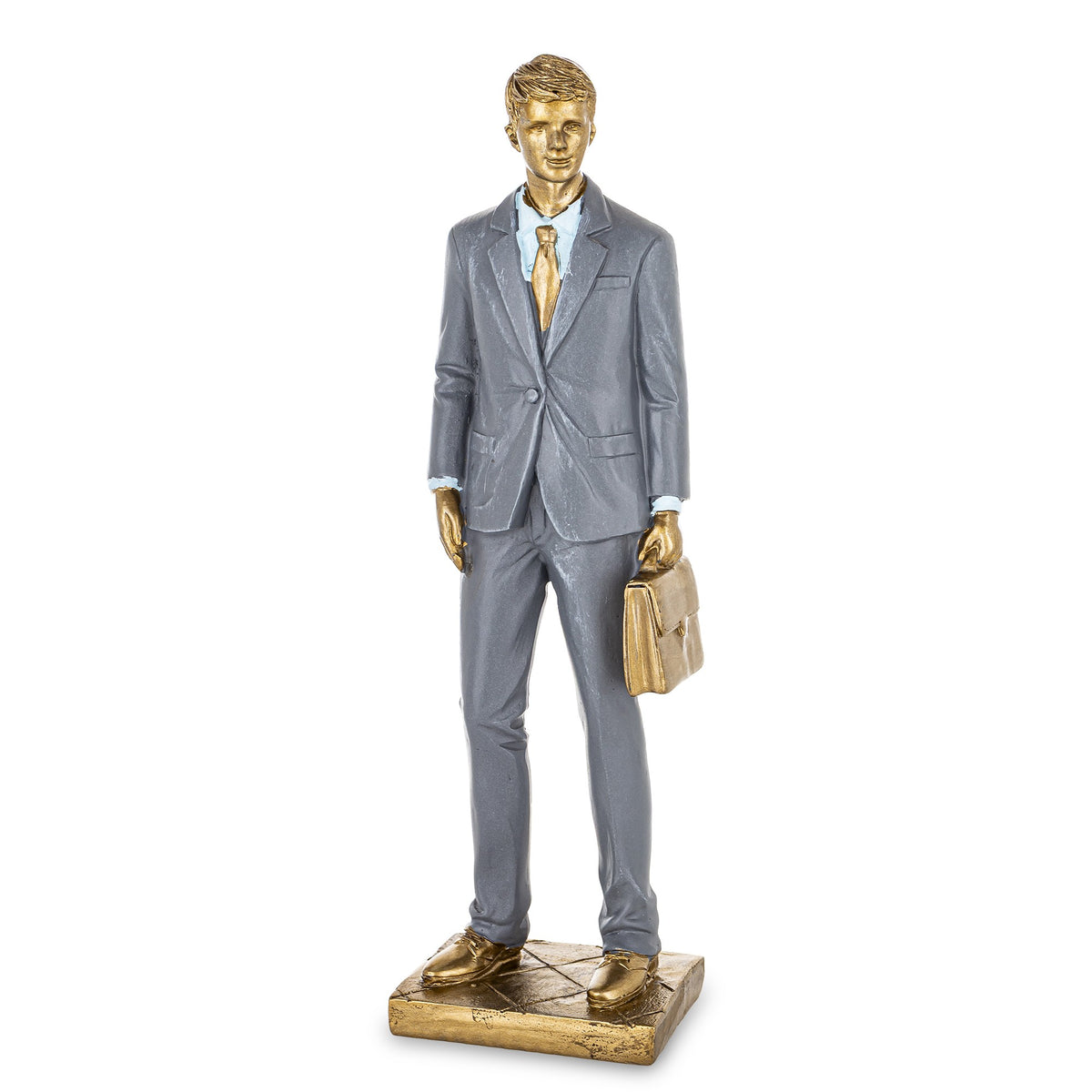 Transformă instant orice birou într-un spațiu de autoritate și eleganță cu această figurină premium bărbat la costum cu diplomat. Este mai mult decât decor — este un simbol al succesului, disciplinei și ambiției. Perfectă pentru birouri moderne, recepții sau spații corporate, dar și ca cadou impresionant pentru parteneri de afaceri sau colegi de top. Atrage atenția și transmite profesionalism din prima secundă.