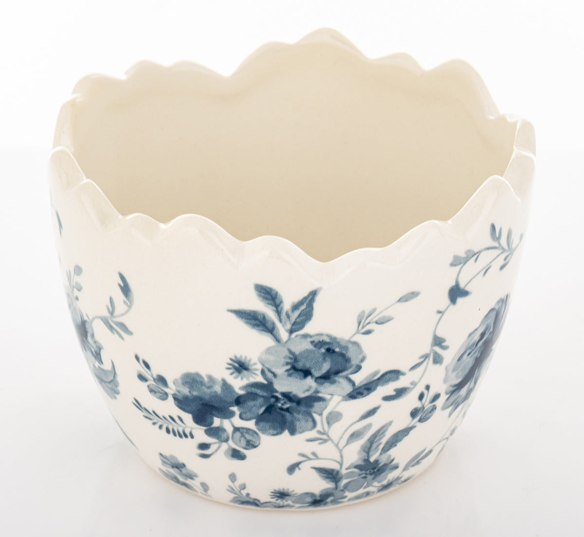 Ghiveci ceramic ou cu flori decorativ, ideal Paște, primăvară, cadou sezonier și decor casă elegant și delicat.