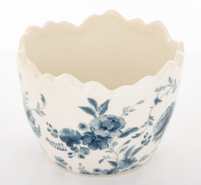 Ghiveci ceramic ou cu flori decorativ, ideal Paște, primăvară, cadou sezonier și decor casă elegant și delicat.