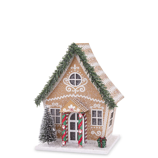 Figurină Crăciun atârnat 9,5x6x3 cm, decor festiv pentru bradul de Crăciun.