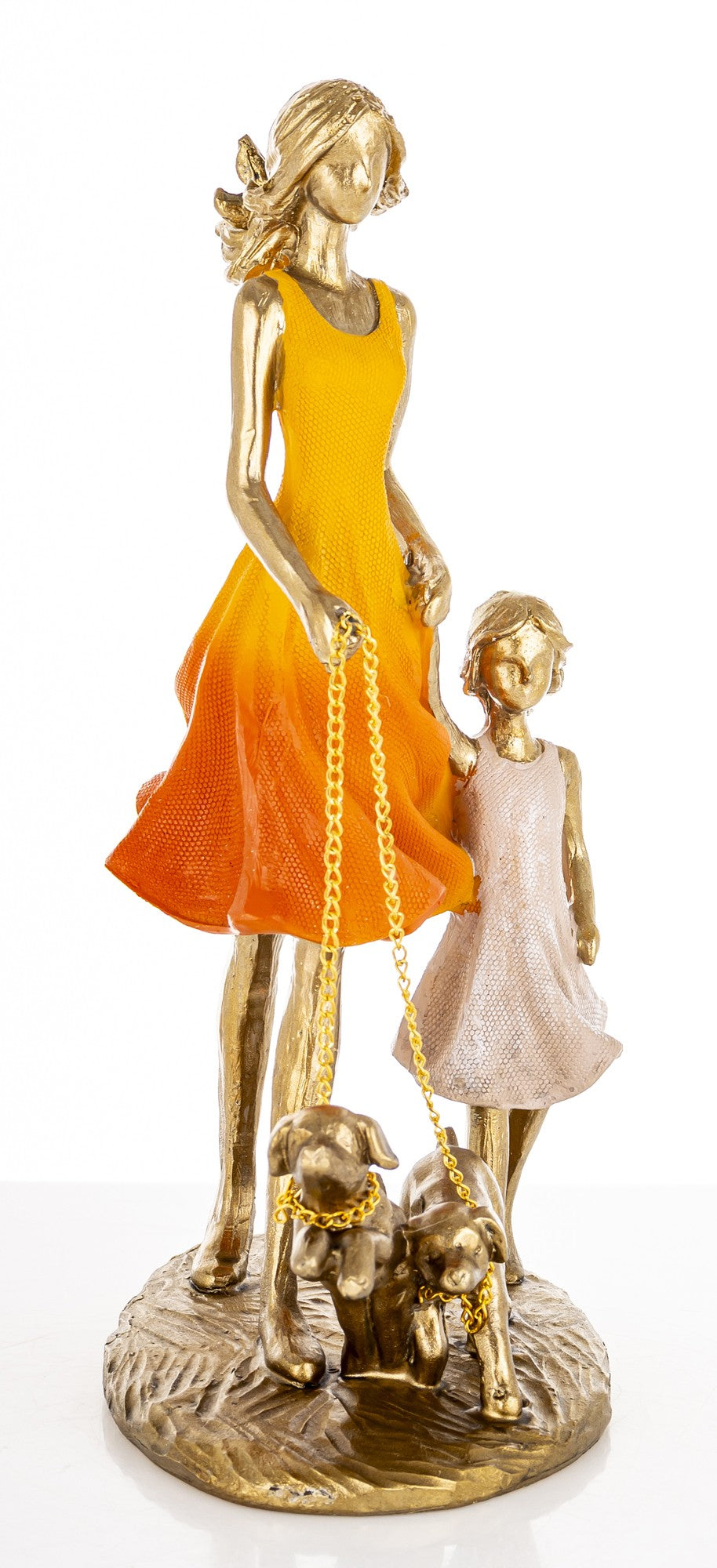 Figurină mama fiica câine decor familie
