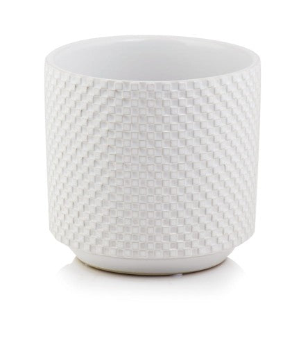 Ghiveci ceramic mare 23x22 cm pentru flori și plante de interior, suport elegant pentru decor modern
