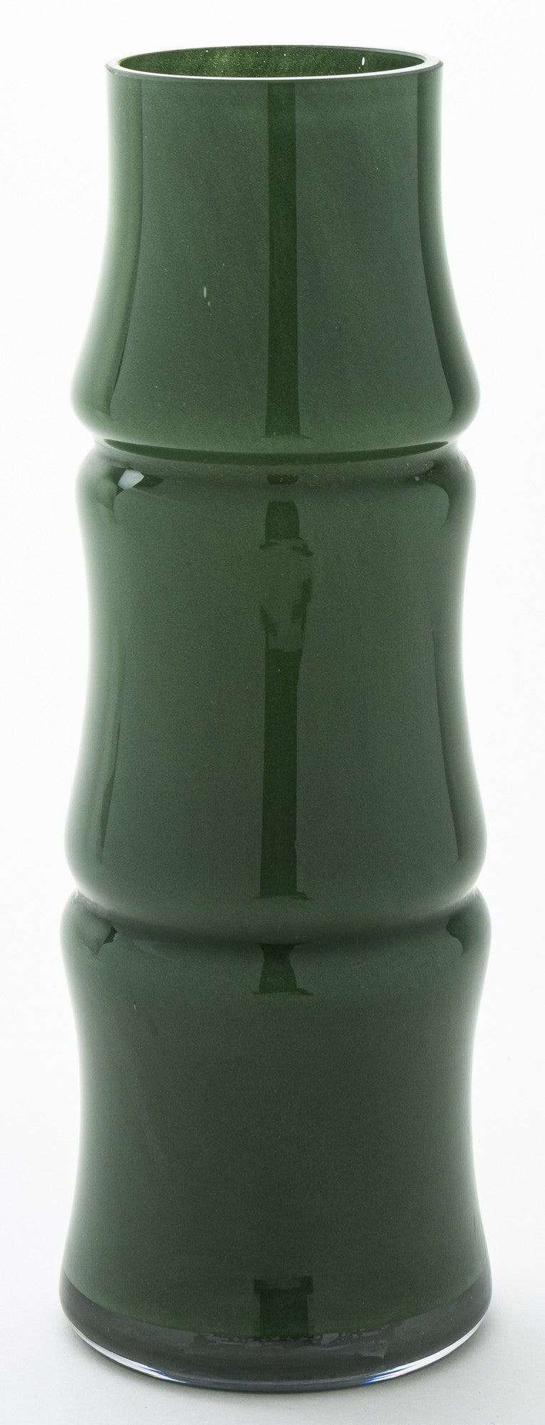 Vază de sticlă bambus decorativă, ideală flori și decor interior natural zen elegant.