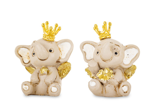 Mini figurină elefant ceramică 4x3x2 cm, cadou mic și decorativ, mentha - flori, cadouri și decorațiuni