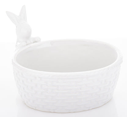 ghiveci ceramică alb cu fontă roșie decor elegant