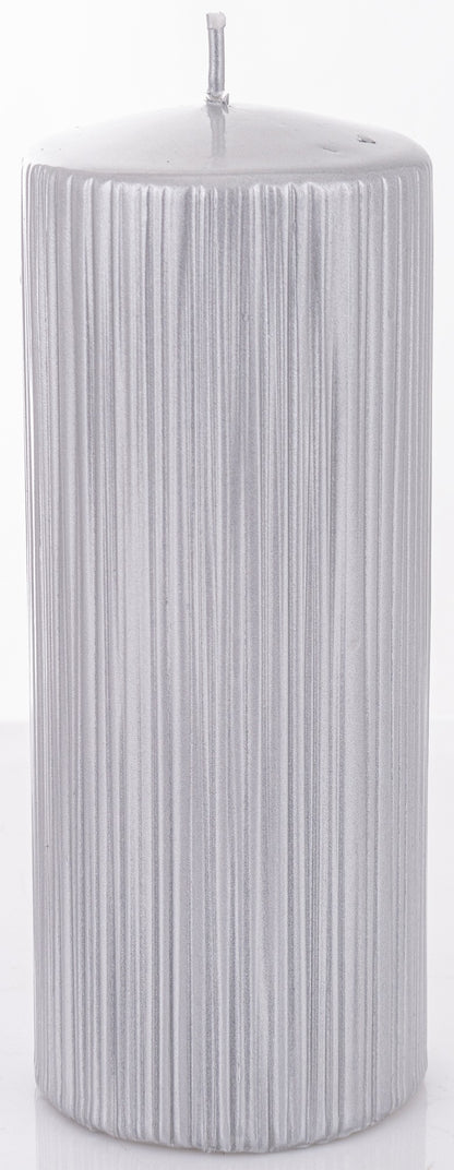 Lumânare argintie mare 19x7x7 cm