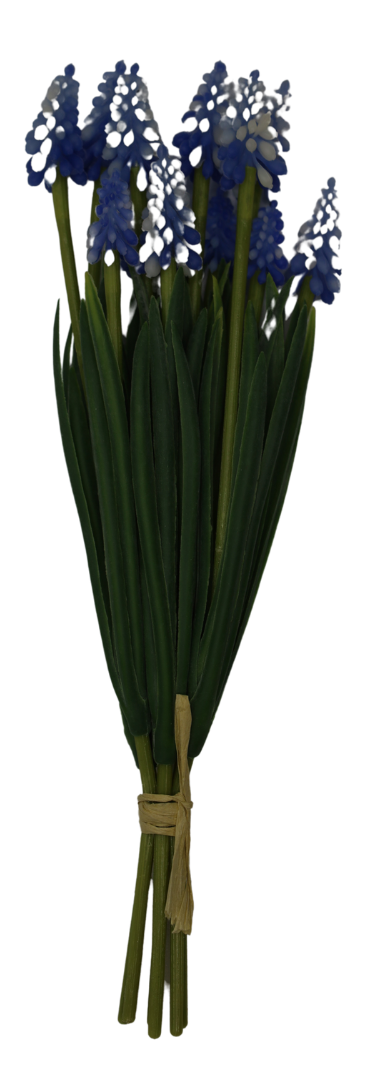 Buchet muscari artificiali albaștri, flori decorative realiste