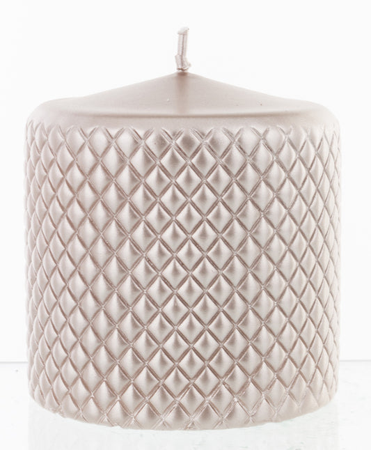 Lumânare roșu metalizat 18x7x7 cm – decor festiv