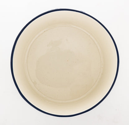 Ghiveci ceramic stil Delft decorativ, ideal pentru plante și decor vintage elegant casă sau terasă.