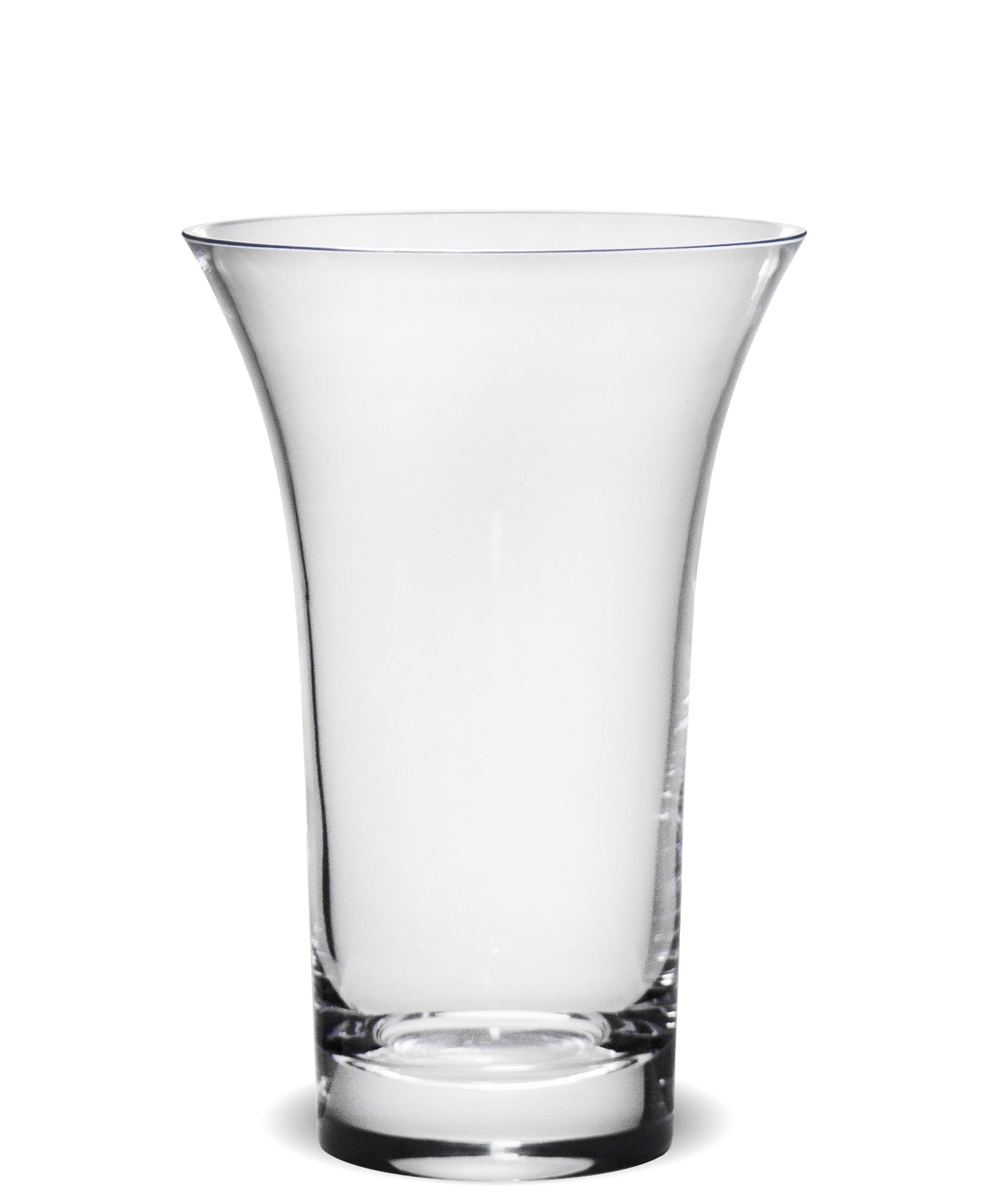 Vază de sticlă transparentă 22x14x14 cm, suport elegant pentru flori, decor modern și cadou practic