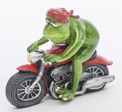 Figurină broască biker