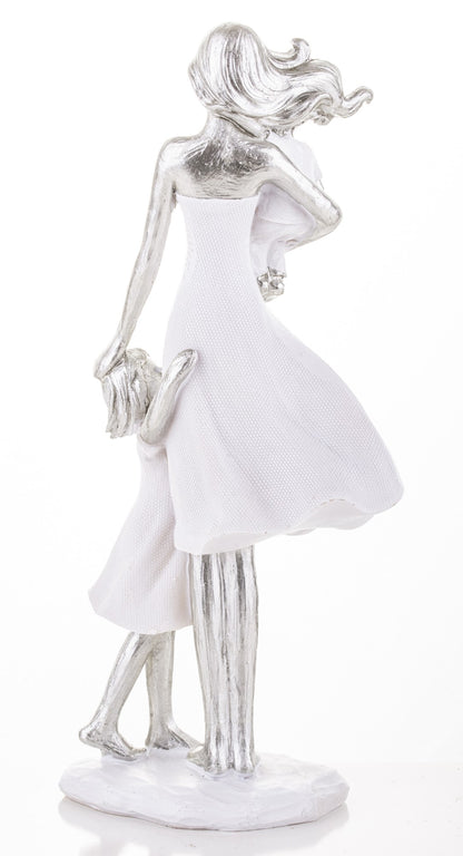 Figurină cu Mama și Copii rășină 23,5x10x6,5 cm – decor emoționant
