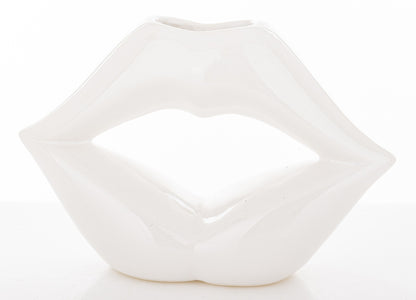 Vază buze ceramică 10,5x15x5,5 cm