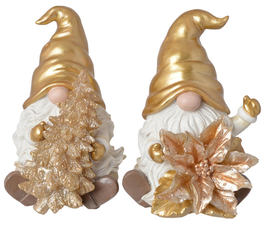 Figurină decorativă gnom cu brad de Crăciun, creată pentru a aduce farmec și atmosferă festivă în orice spațiu interior. Este ideală pentru decorarea meselor, rafturilor sau vitrinelor și completează perfect decorurile de iarnă moderne sau clasice. Designul său vesel și elegant transformă această piesă într-un accent decorativ deosebit pentru perioada sărbătorilor. Este potrivită atât pentru decor personal, cât și pentru cadouri speciale oferite celor dragi.