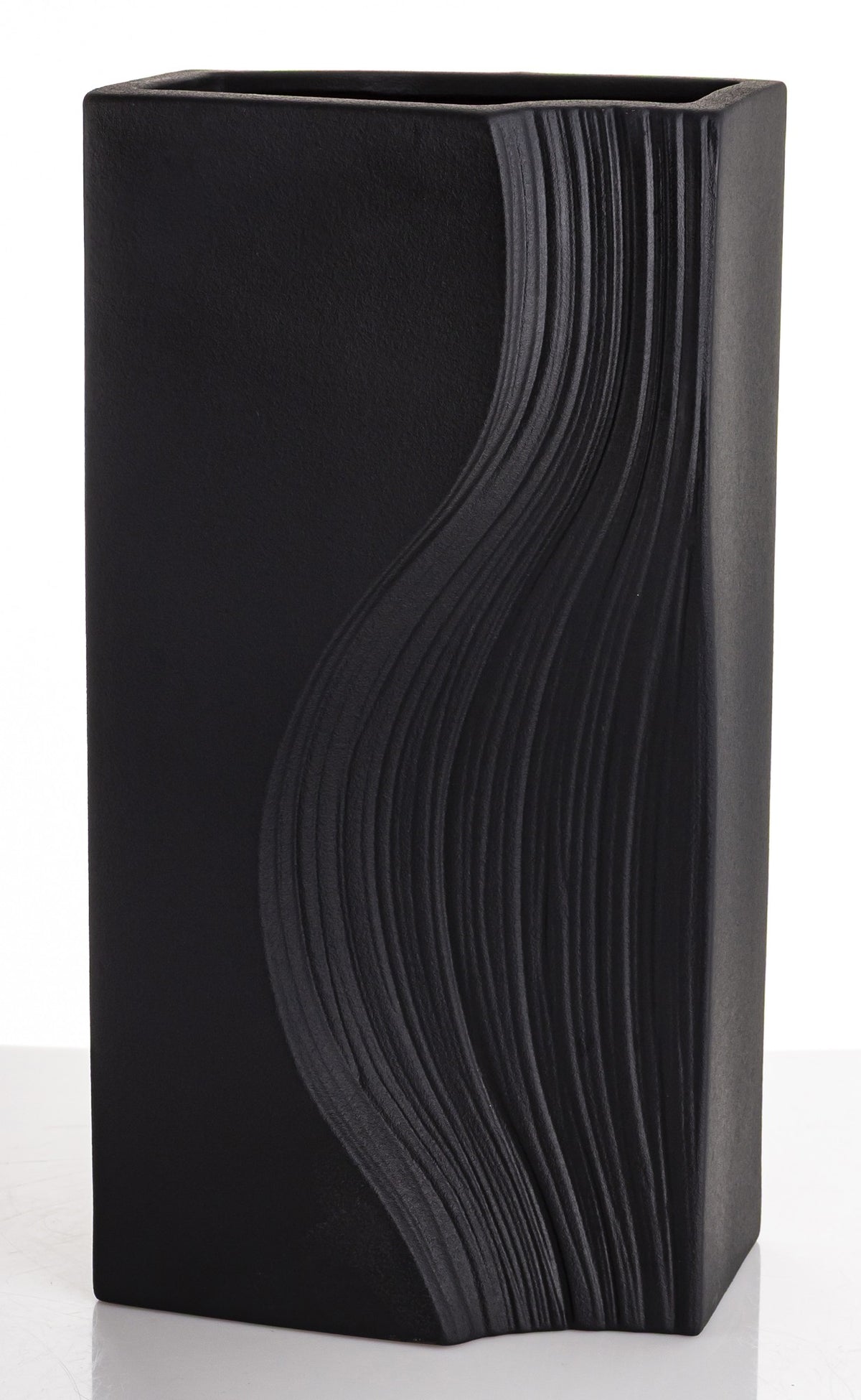 Vază porțelan negru decor minimalist elegant