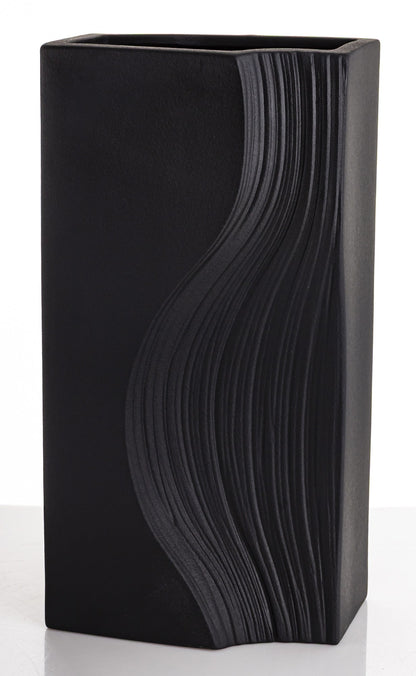Vază porțelan negru decor minimalist elegant