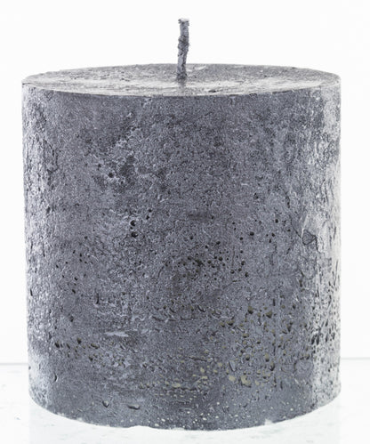 Lumânare antichizată neagră 9x9x9 cm
