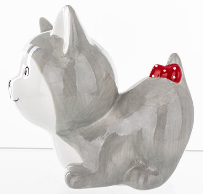 Pușculiță ceramică pisică 13 cm